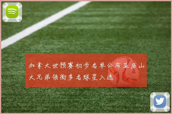 加拿大世预赛初步名单公布亚历山大兄弟领衔多名球星入选